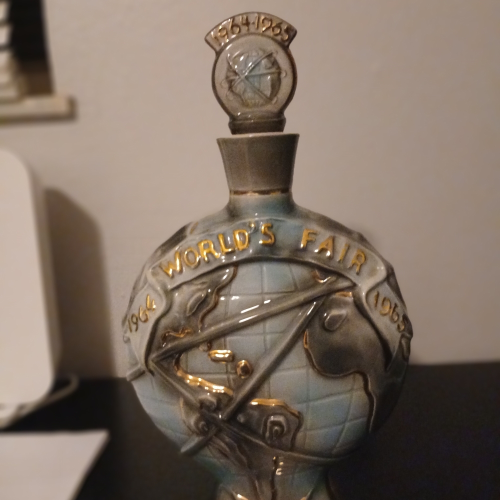 Vintage World's Fair Globe Decanter